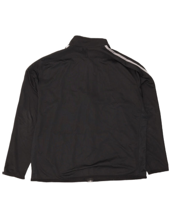 Nike Mens Tracksuit Top Jacket 2XL Black Polyester