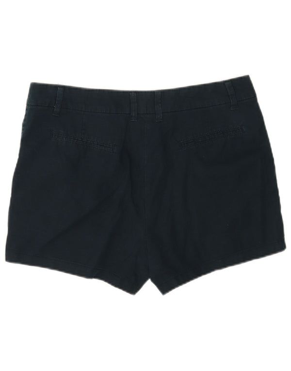 Marks & Spencer Womens Chino Shorts UK 12 Medium W30  Navy Blue Cotton