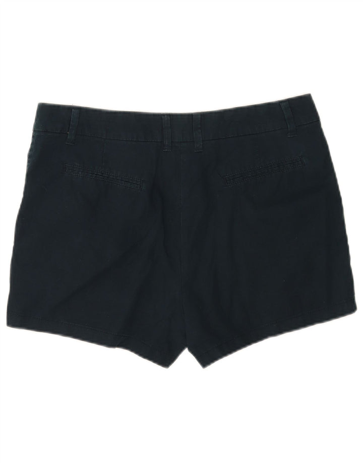 Marks & Spencer Womens Chino Shorts UK 12 Medium W30  Navy Blue Cotton