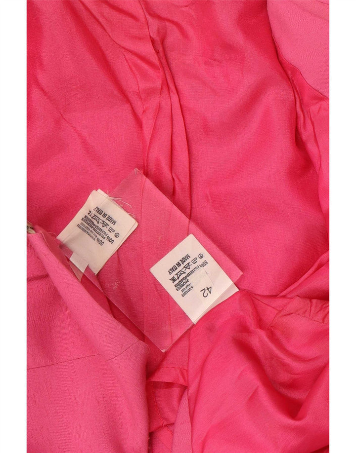 Vintage Womens Short Sleeve 2 Piece Skirt Set IT 42 Medium W26 Pink