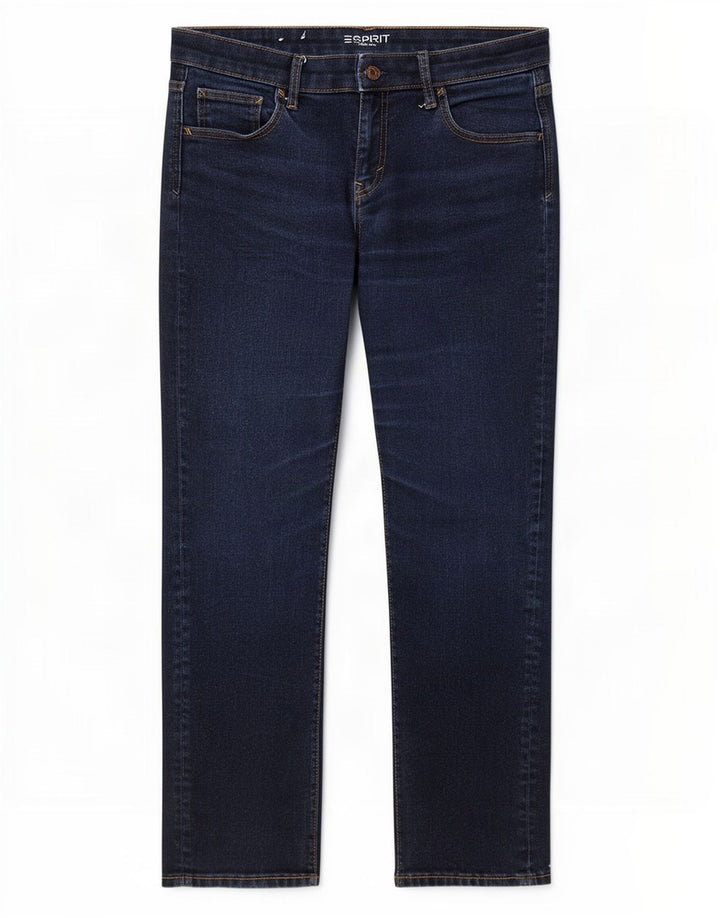 Esprit Womens Straight Jeans W30 L30 Navy Blue Cotton
