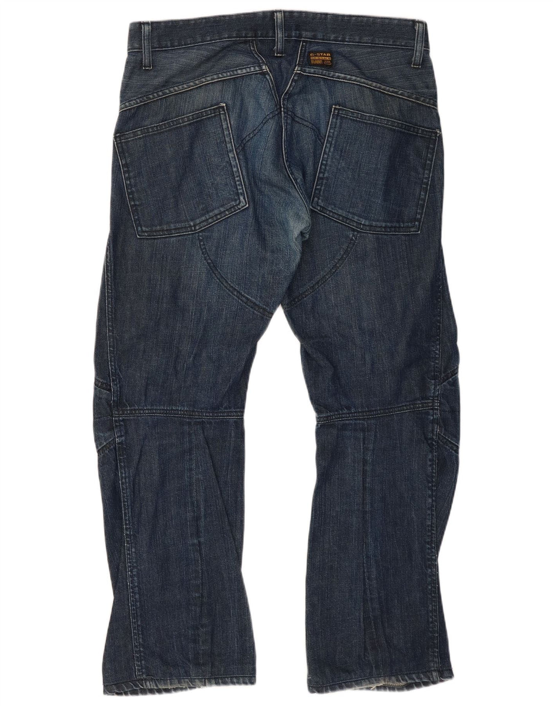 G-Star Mens Straight Jeans W34 L29 Navy Blue Cotton