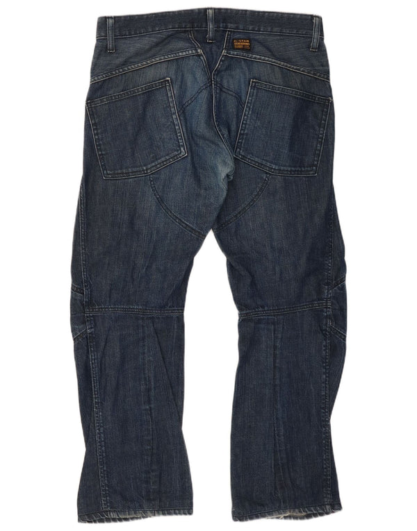 G-Star Mens Straight Jeans W34 L29 Navy Blue Cotton