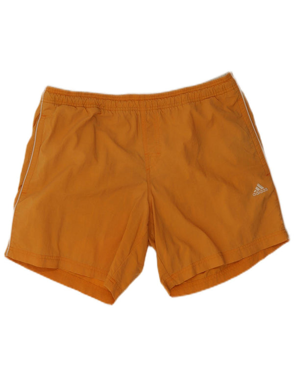 Adidas Mens Swimming Shorts Medium Orange Polyamide