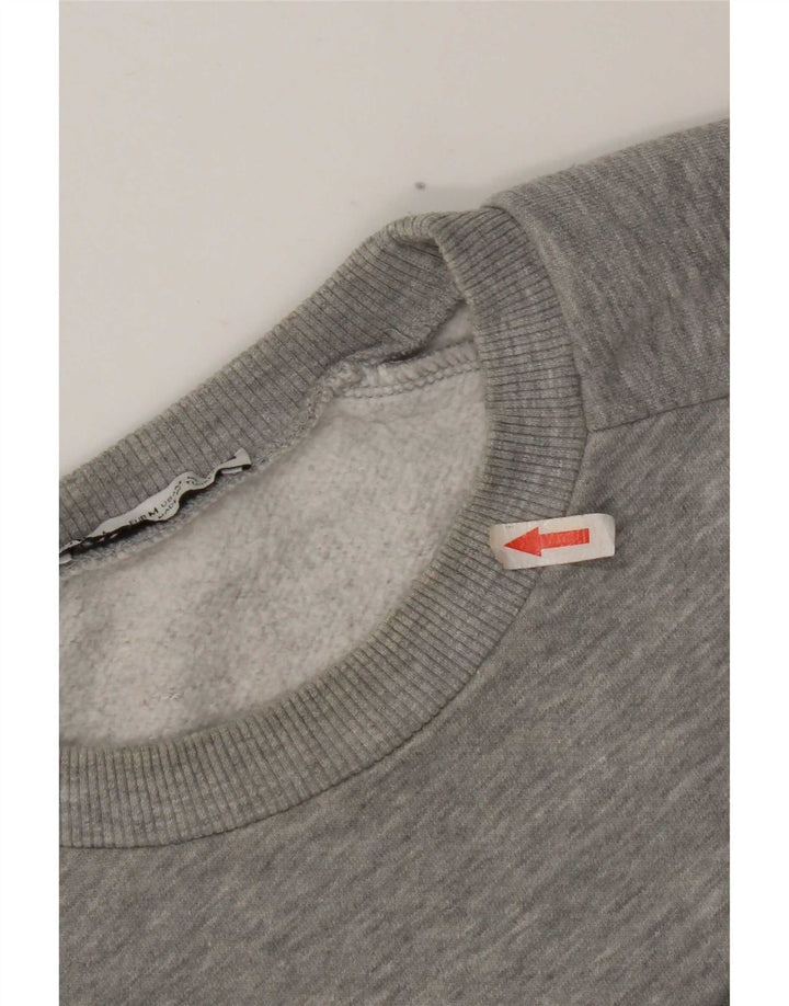 Zara Womens Graphic Sweatshirt Jumper UK 14 Medium Grey Polyester