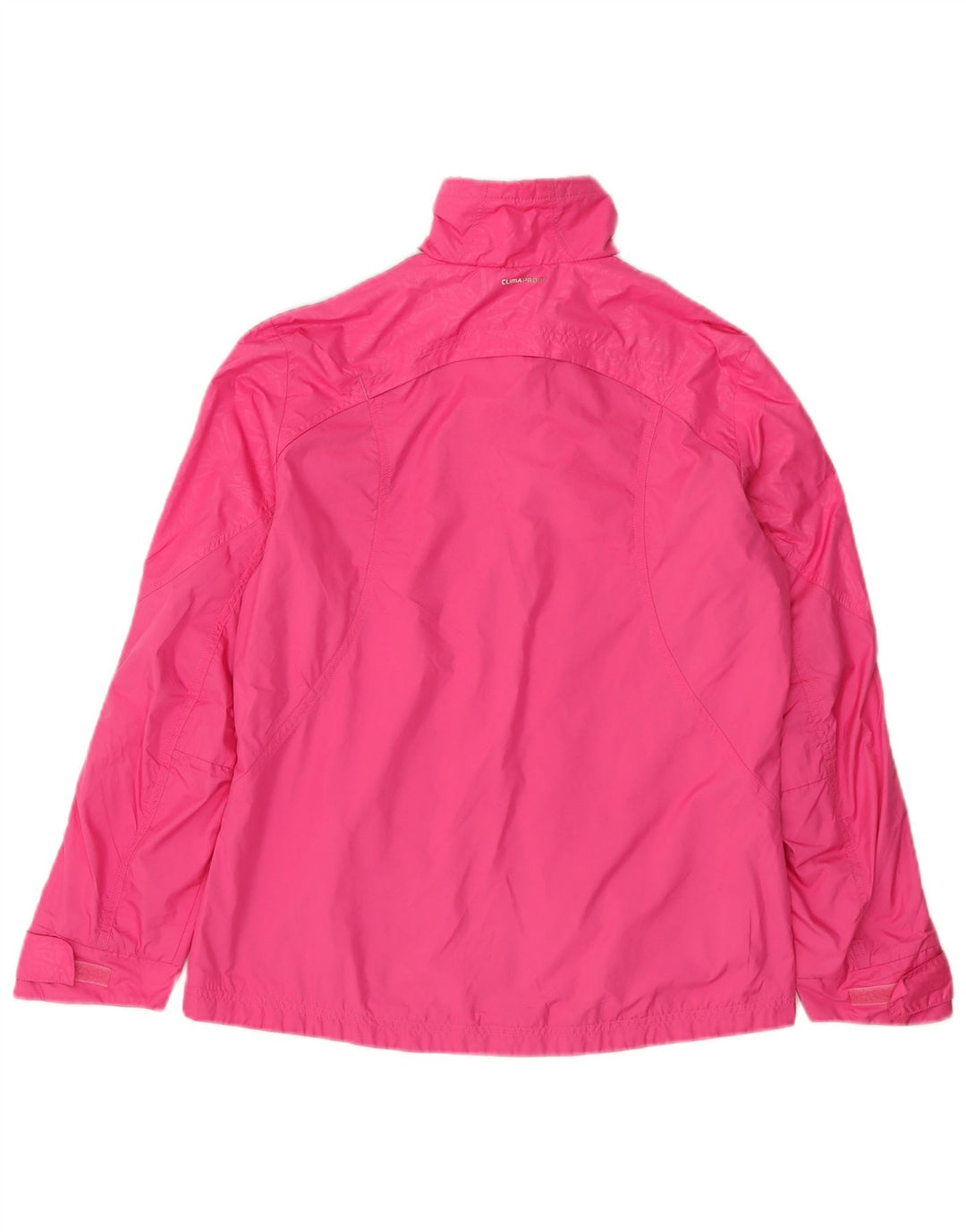Adidas Womens Climalite Tracksuit Top Jacket UK 14 Medium Pink Polyester