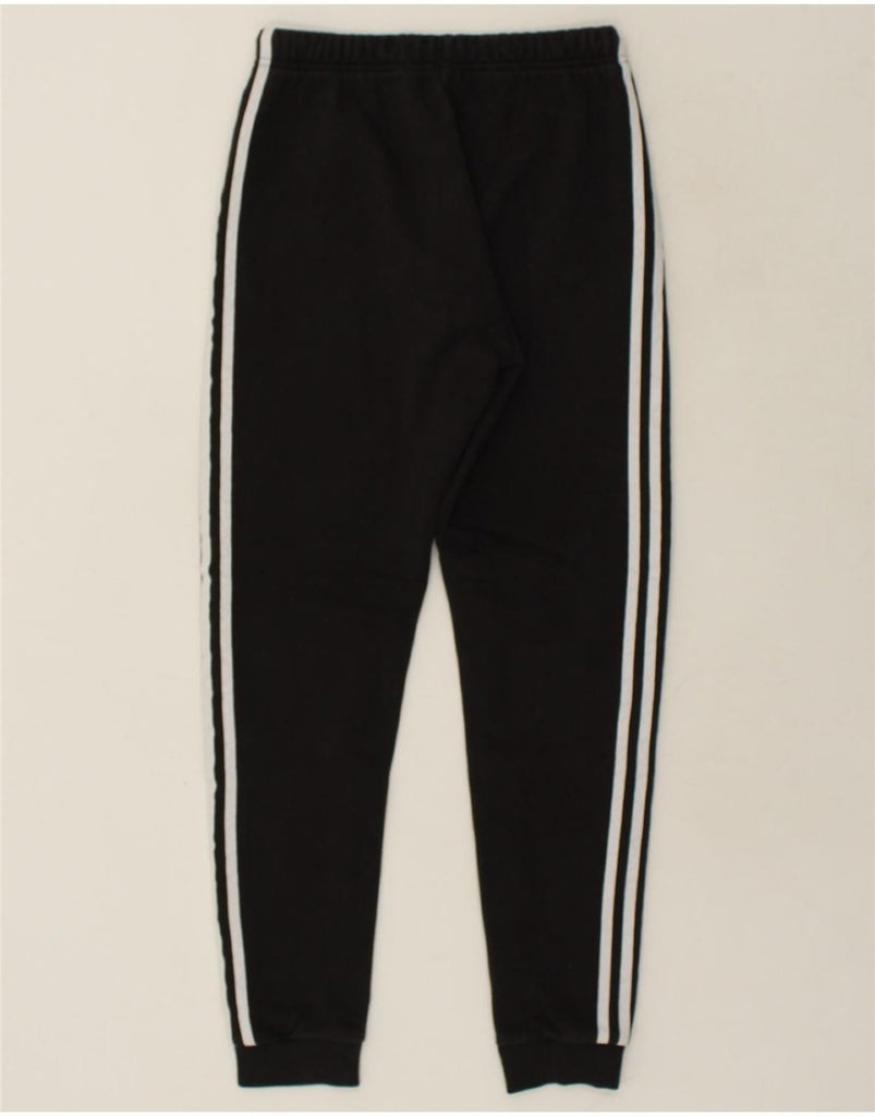 ADIDAS Womens Tracksuit Trousers Joggers UK 10 Small Black Cotton | Vintage Adidas | Thrift | Second-Hand Adidas | Used Clothing | Messina Hembry 