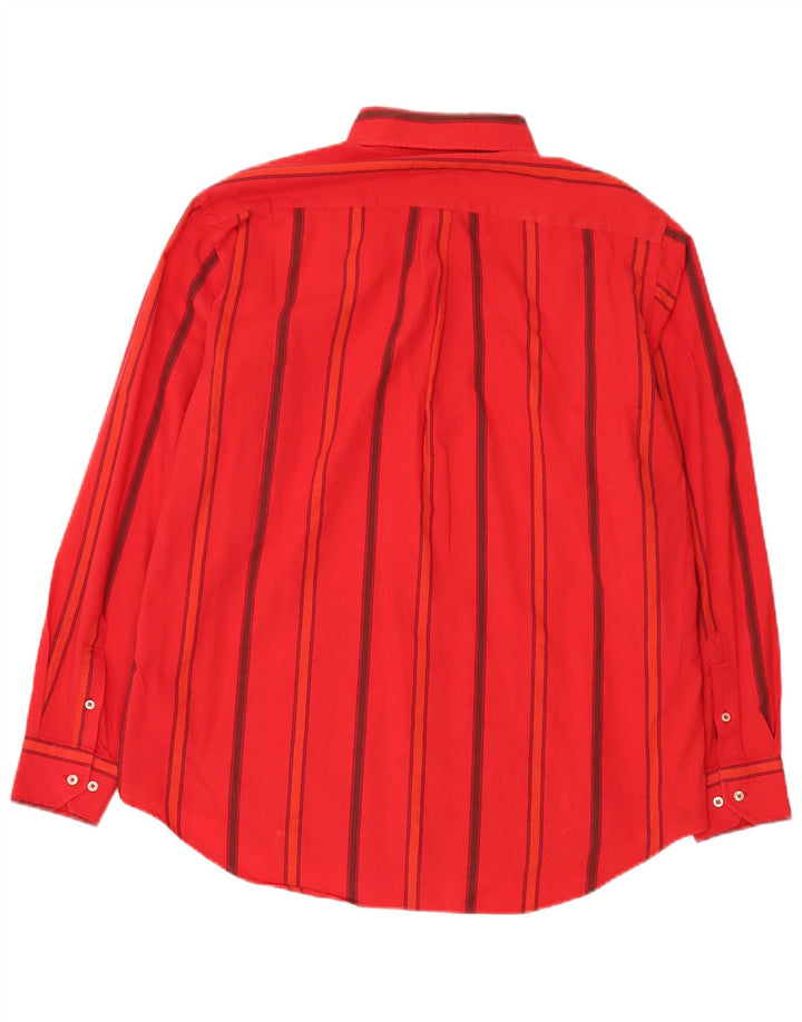 BEST COMPANY Mens Shirt Large Red Striped