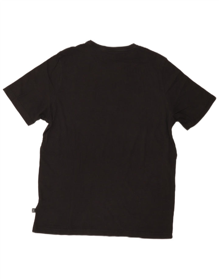 PUMA Mens T-Shirt Top Large Black Cotton