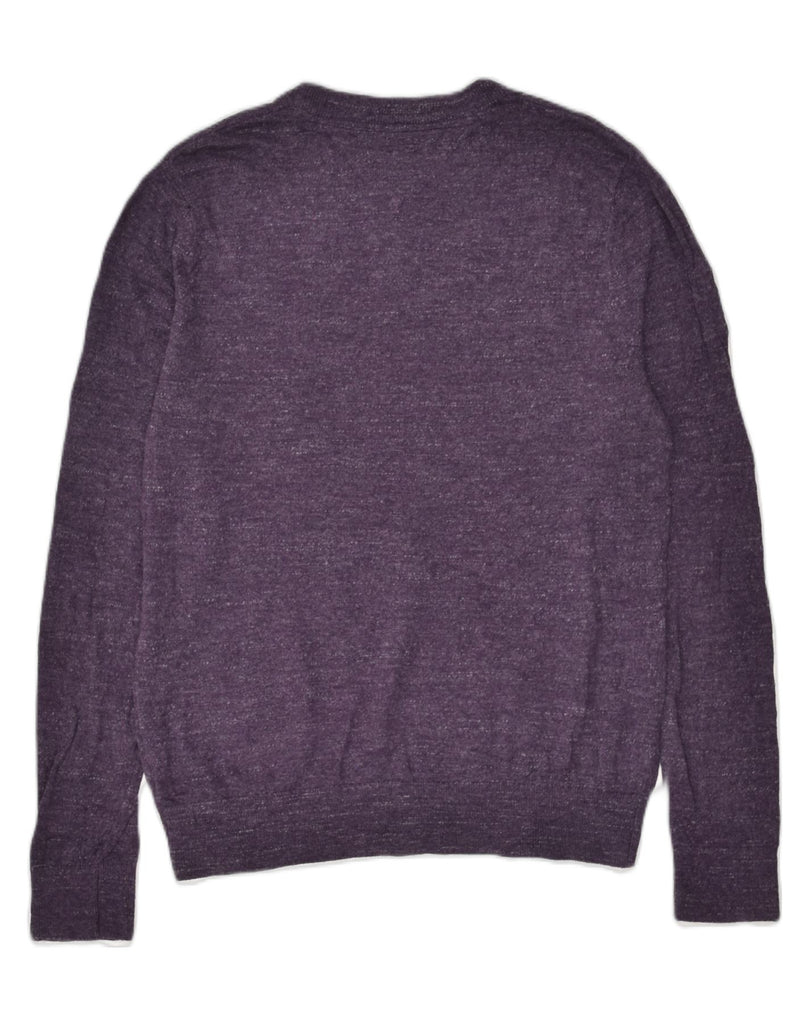 TOMMY HILFIGER Mens Crew Neck Jumper Sweater XS Purple | Vintage Tommy Hilfiger | Thrift | Second-Hand Tommy Hilfiger | Used Clothing | Messina Hembry 