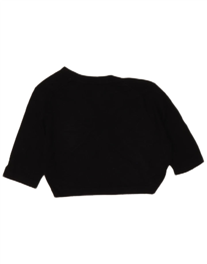 Marks & Spencer Womens Bolero Top UK 14 Medium  Black Viscose