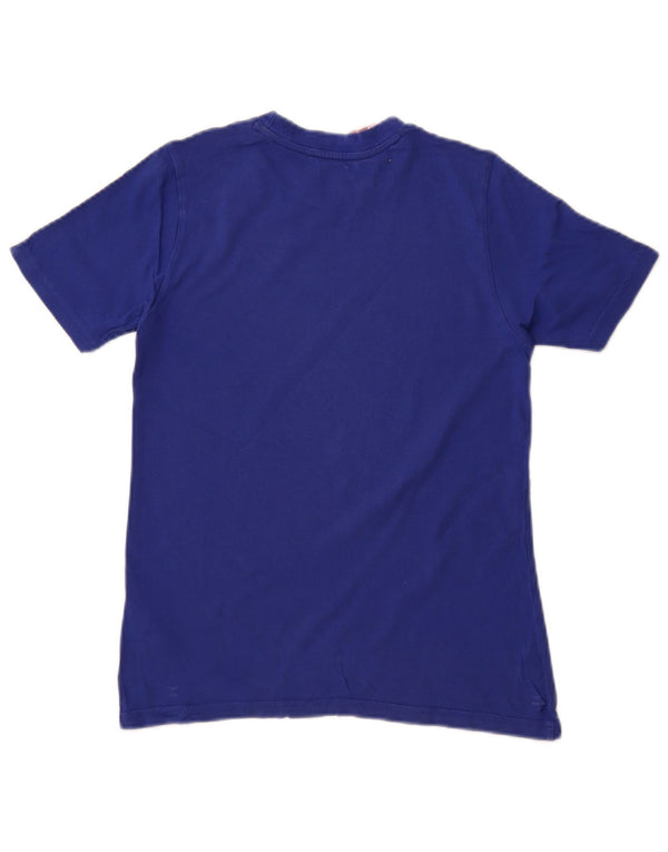 Adidas Boys T-Shirt Top 11-12 Years Blue Cotton