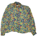 Leonik Womens See Through Shirt Blouse IT 52 2XL Green Floral