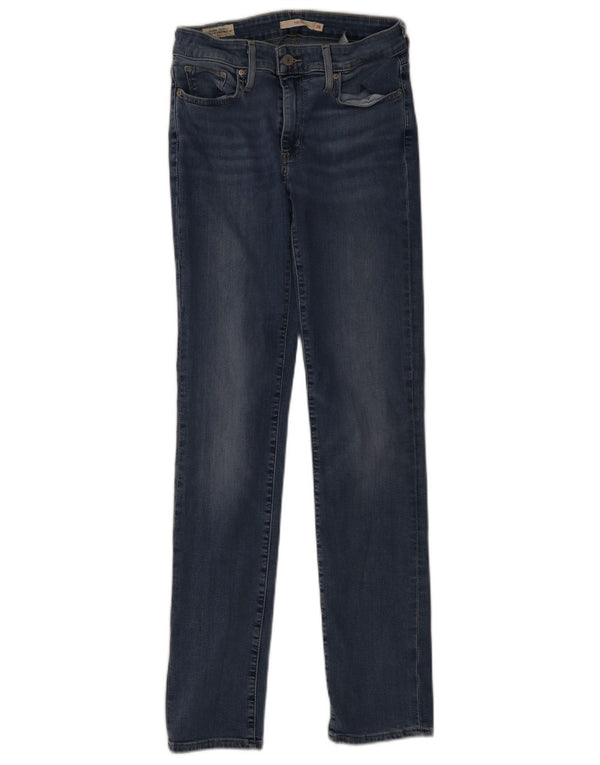 Levi's Womens 712 Slim Jeans W28 L32 Blue Cotton