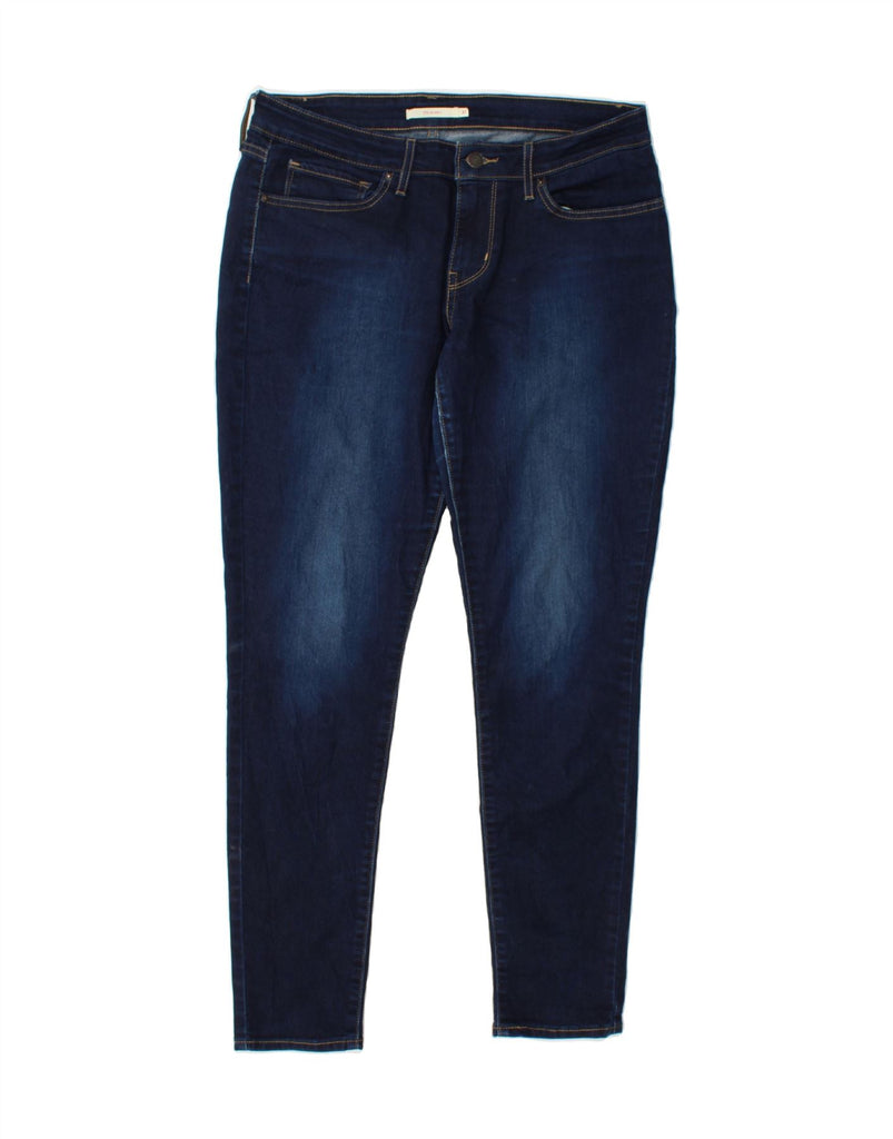 LEVI'S Womens 711 Skinny Jeans W31 L30 Navy Blue Cotton Vintage Levi's and Second-Hand Levi's from Messina Hembry 