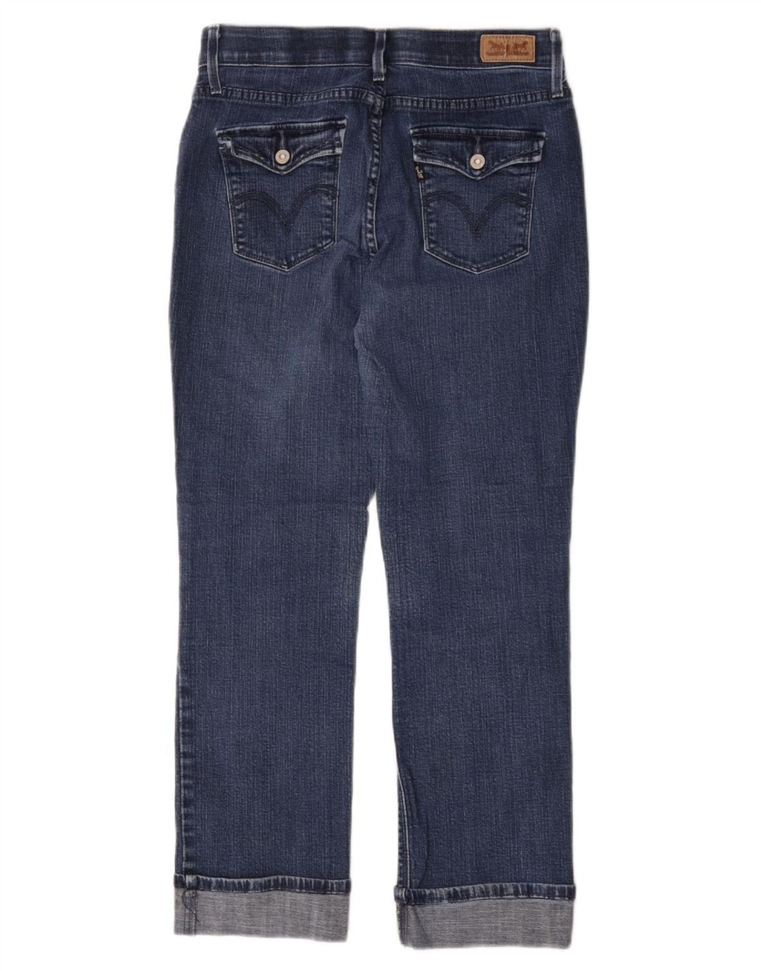 Levi's Womens Straight Jeans US 6 Medium W28 L25 Blue Cotton
