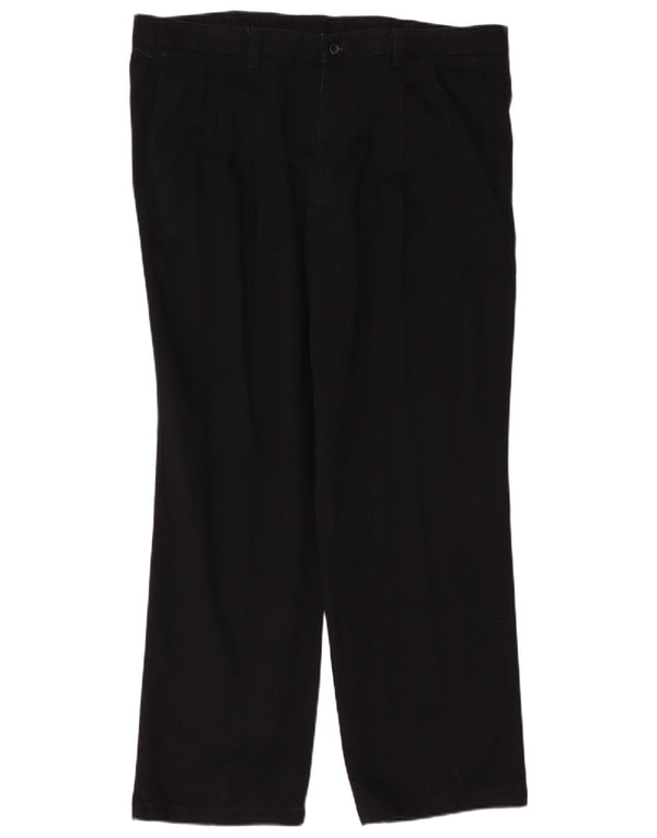 Dockers Mens Straight Chino Trousers W40 L30 Black Cotton