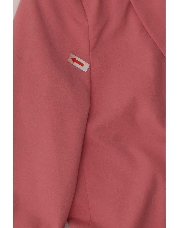 Zara Womens 1 Button Blazer Jacket EU 34 2XS Pink Polyester