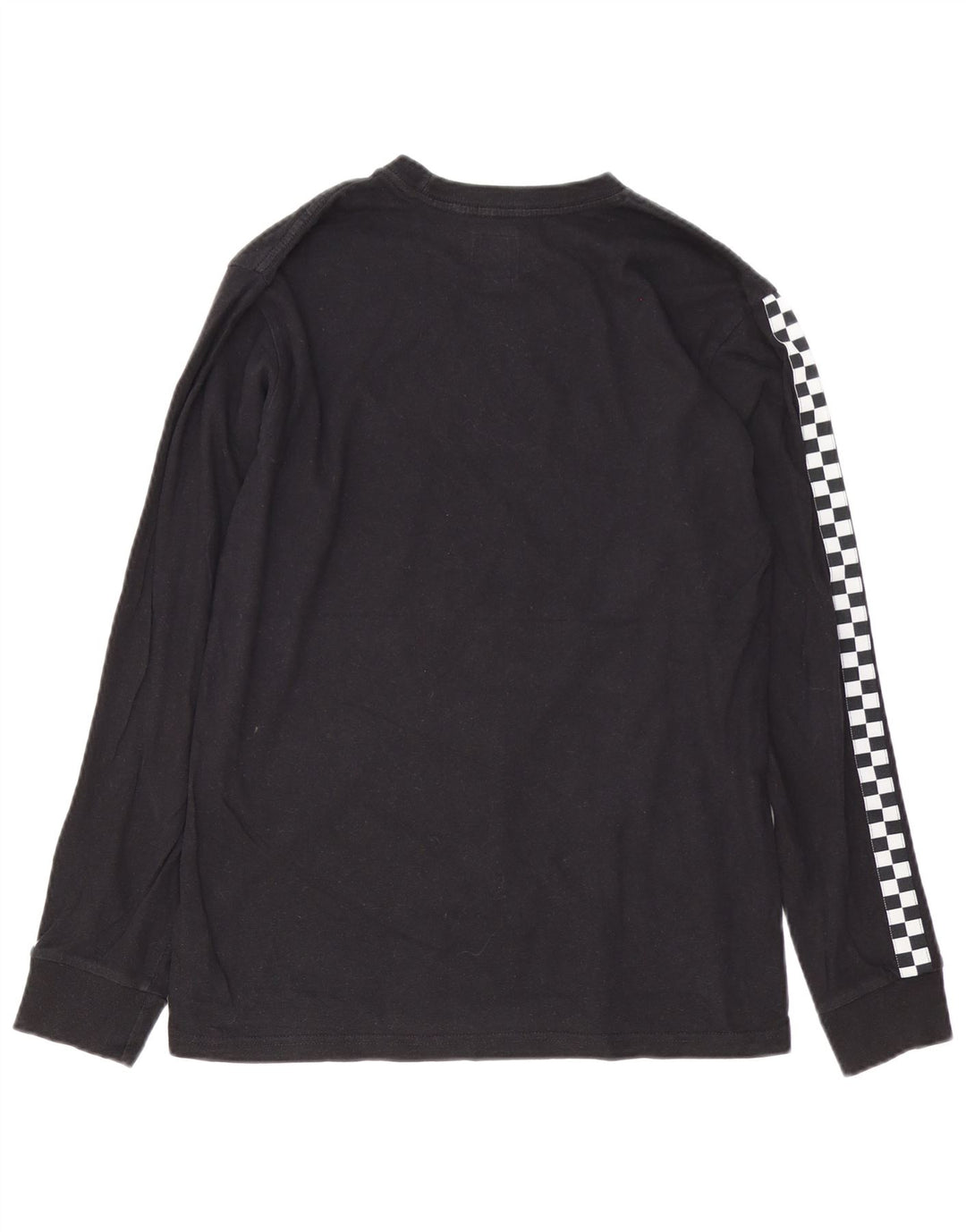 Vans Mens Graphic Top Long Sleeve Small Black Cotton