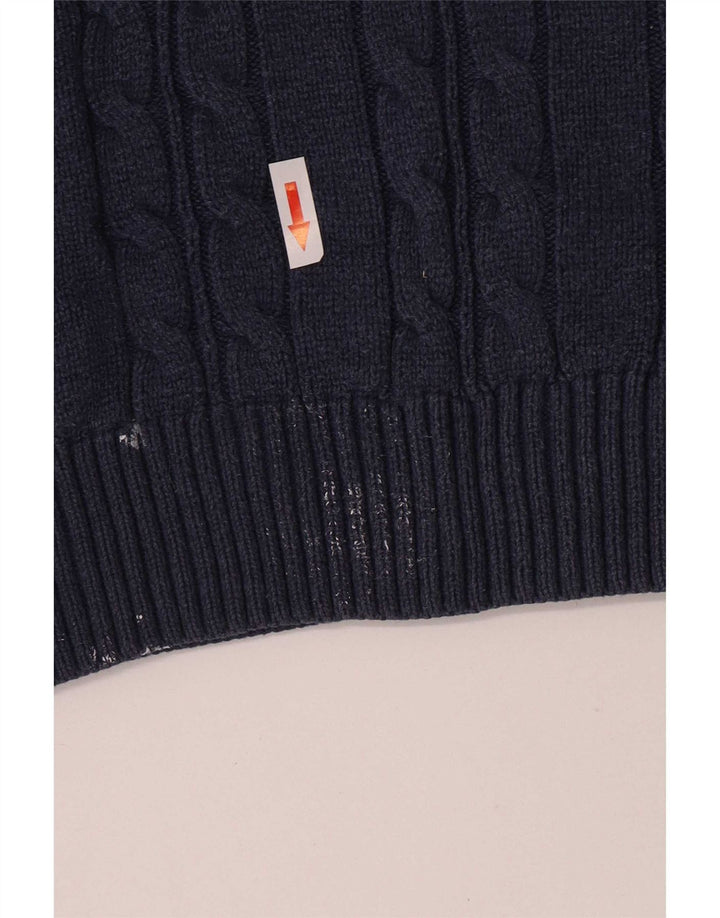 Marks & Spencer Mens Regular Fit Crew Neck Jumper Sweater XL Navy Blue