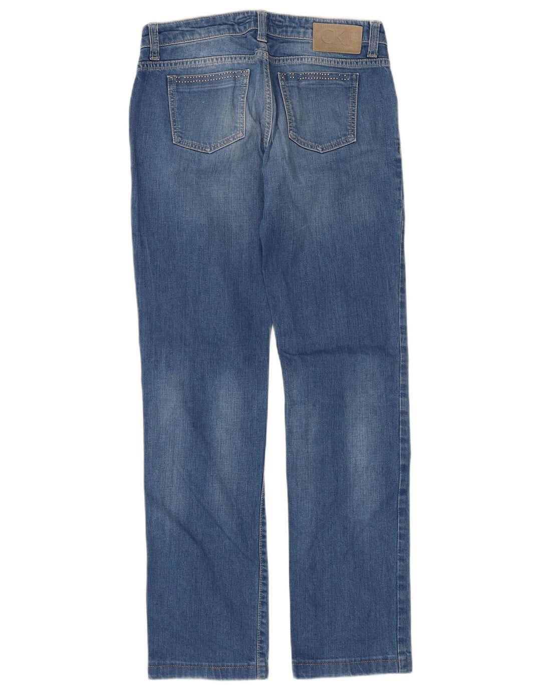 Calvin Klein Womens Straight Jeans W30 L30 Blue