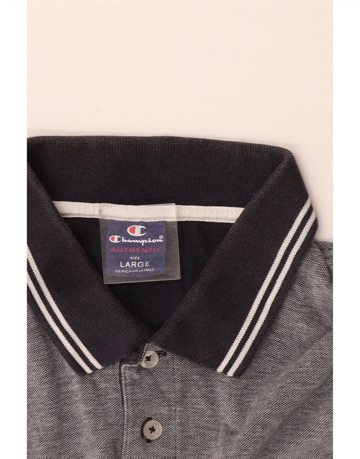 Champion Mens Polo Shirt Large Grey