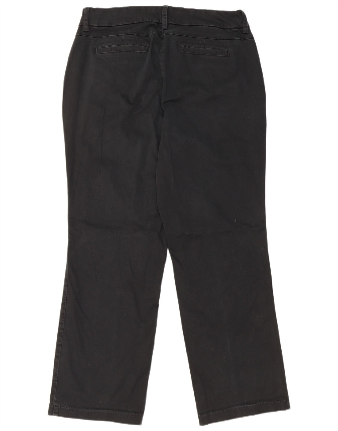 LEE Womens Curvy Fit Straight Casual Trousers US 16 2XL W36 L31 Black