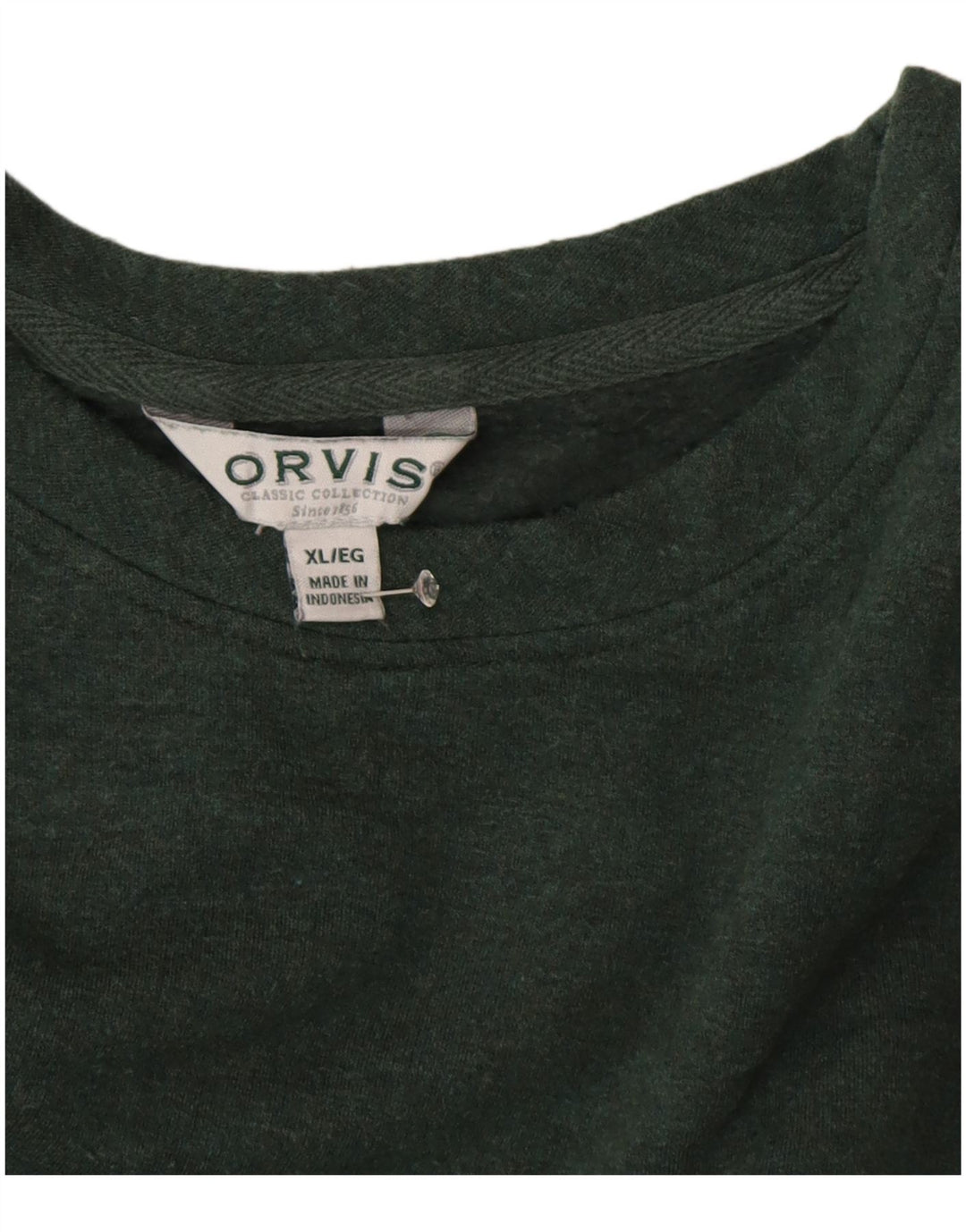 ORVIS Womens Oversized Sweatshirt Jumper UK 18 XL Green