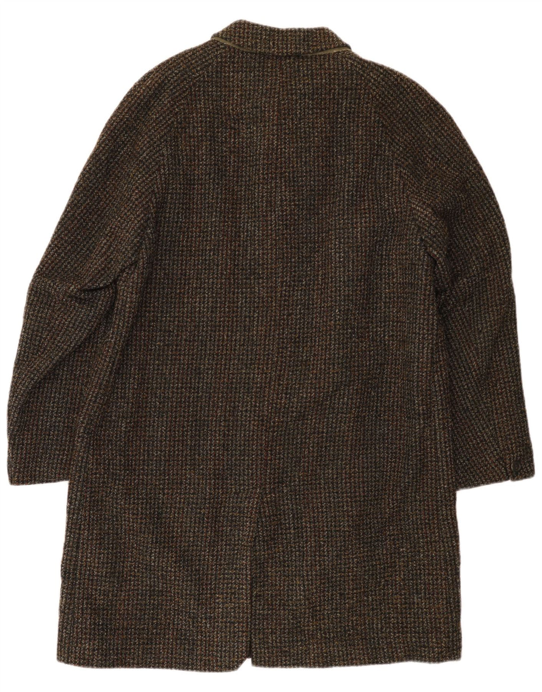 Vintage Mens Overcoat UK 40 Large Brown Check