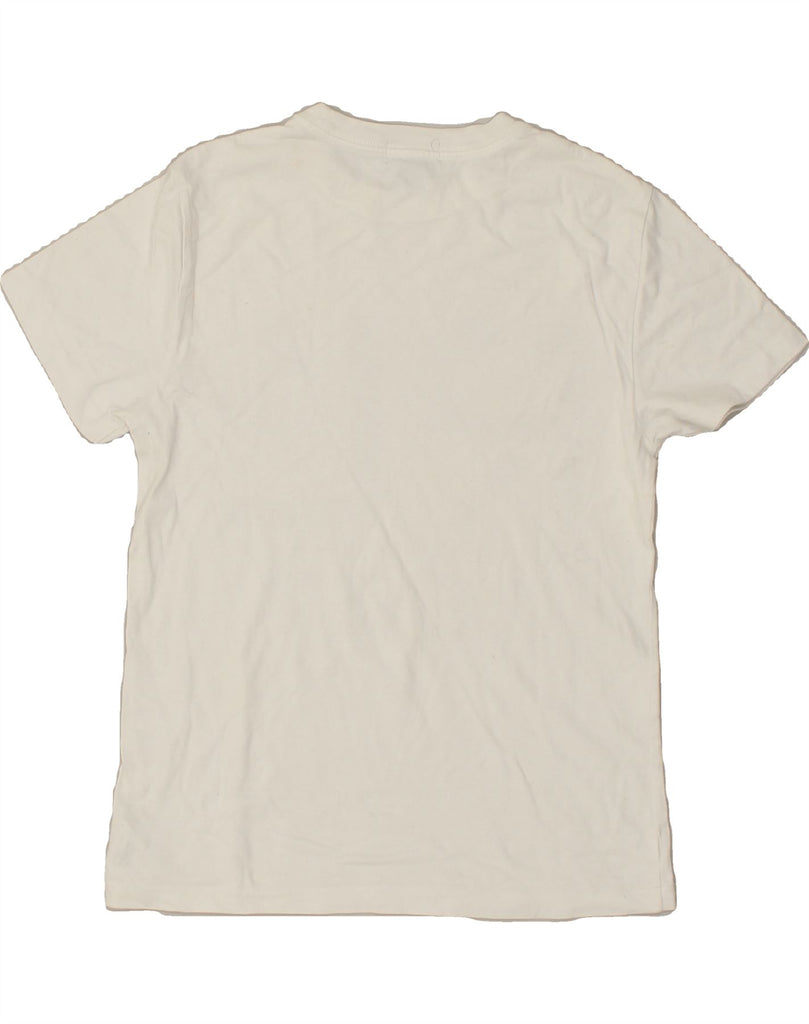 POLO RALPH LAUREN Boys Graphic T-Shirt Top 10-11 Years Medium  White Vintage Polo Ralph Lauren and Second-Hand Polo Ralph Lauren from Messina Hembry 