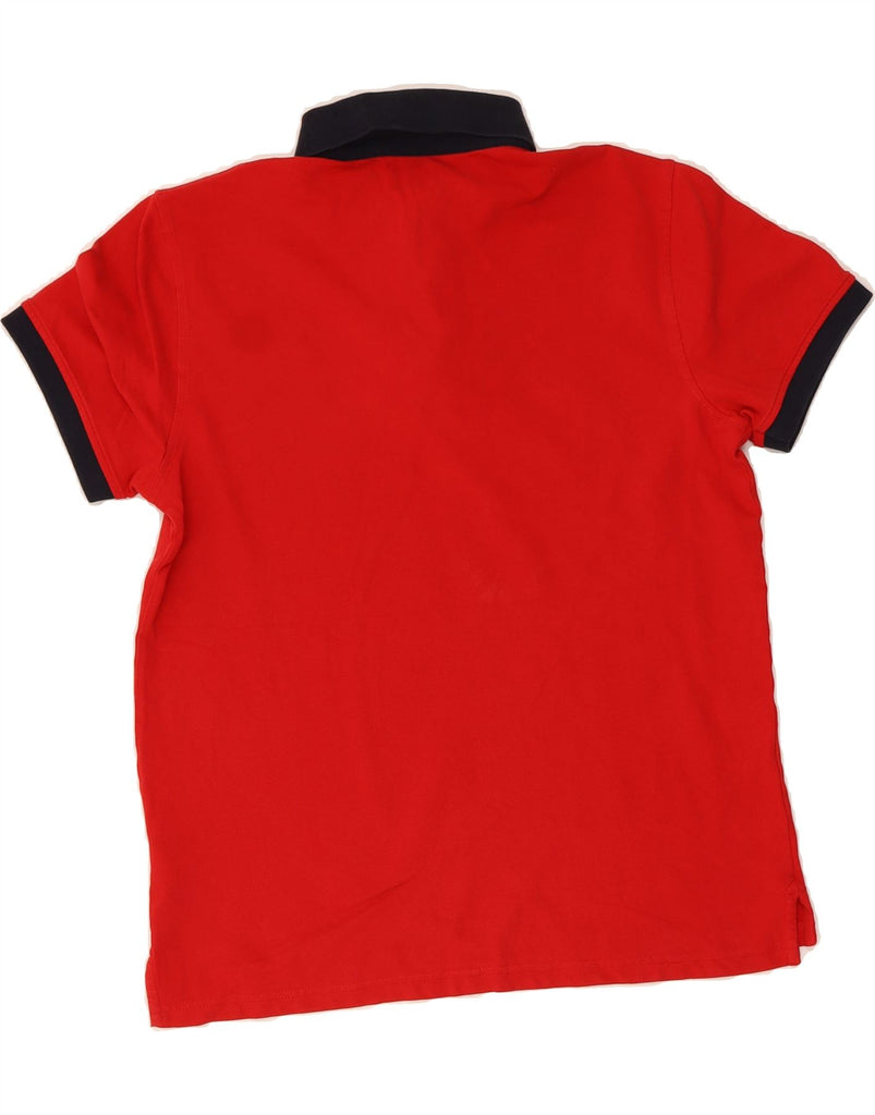 TOMMY HILFIGER Mens Polo Shirt Small Red Cotton Vintage Tommy Hilfiger and Second-Hand Tommy Hilfiger from Messina Hembry 