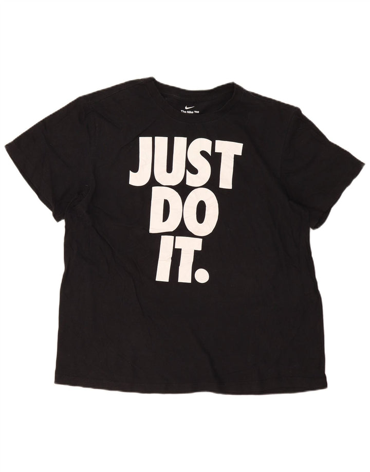 Nike Mens Graphic T-Shirt Top XL Black Cotton