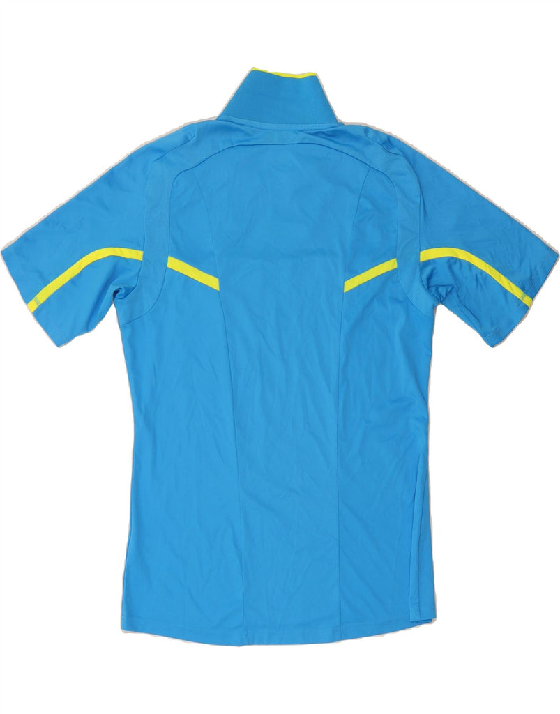 ADIDAS Mens Climacool Polo Shirt Medium Blue Polyester Vintage Adidas and Second-Hand Adidas from Messina Hembry 