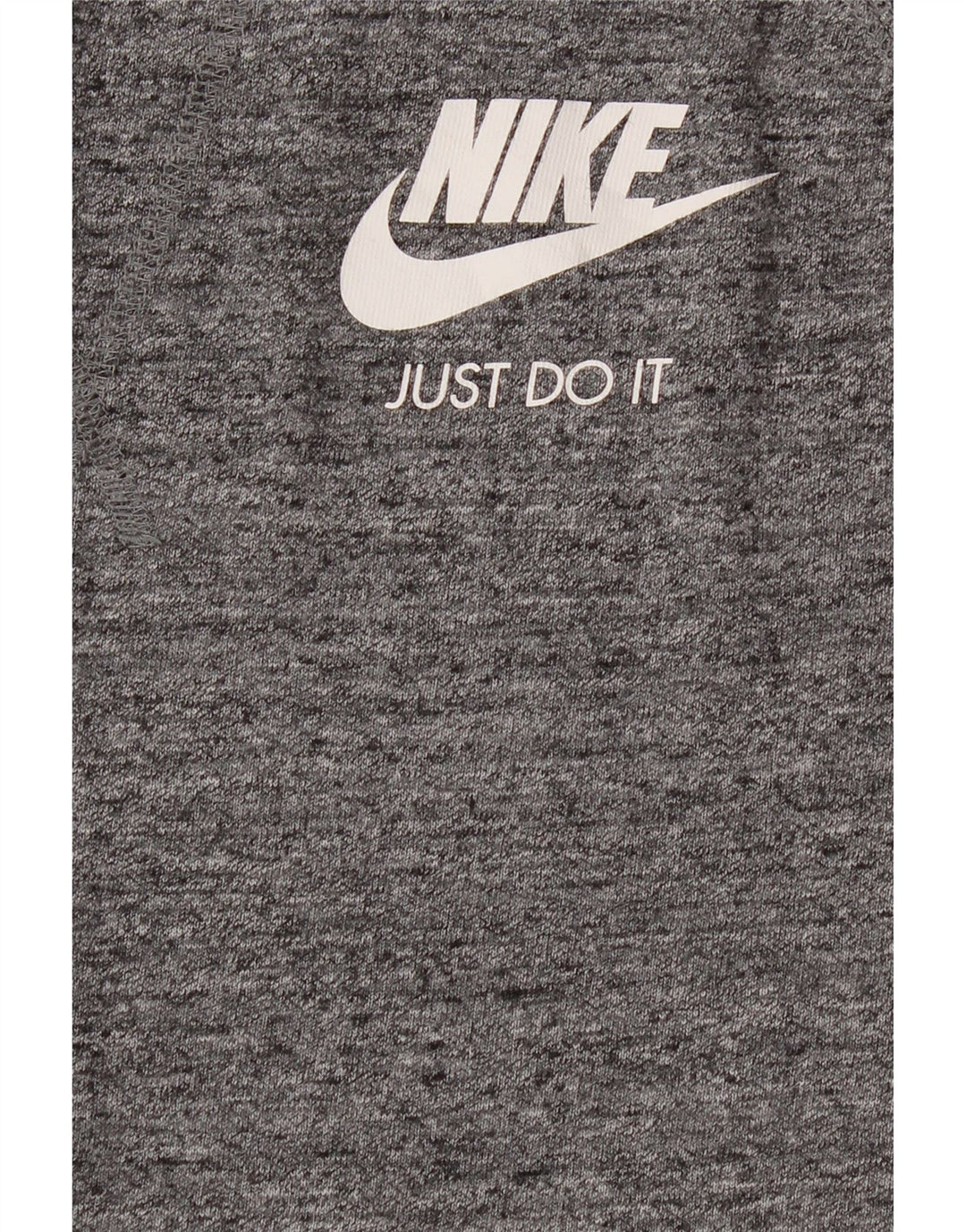 NIKE Womens Graphic Sweatshirt Jumper UK 16 Large Grey Flecked Cotton Vintage Nike and Second-Hand Nike from Messina Hembry 
