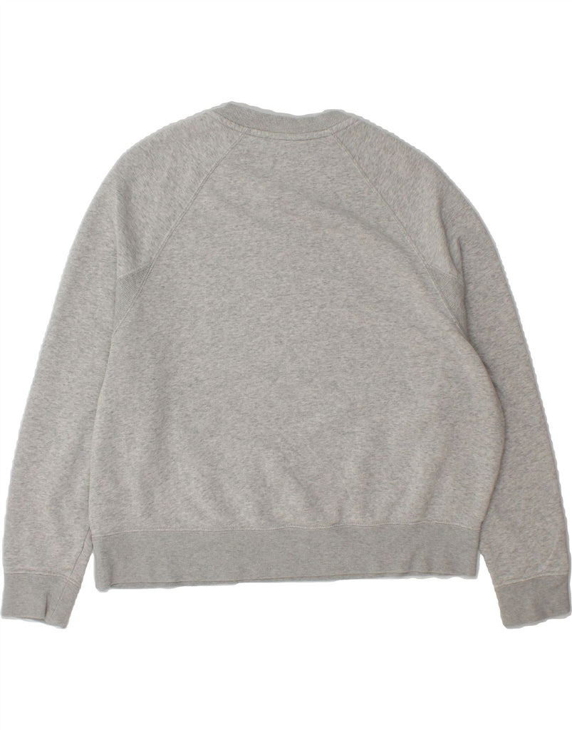 NIKE Womens Oversized Sweatshirt Jumper UK 14 Medium Grey Flecked Cotton Vintage Nike and Second-Hand Nike from Messina Hembry 