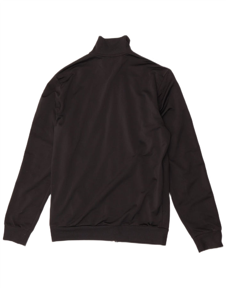 Adidas Mens Tracksuit Top Jacket UK 38/40 Medium Black Polyester