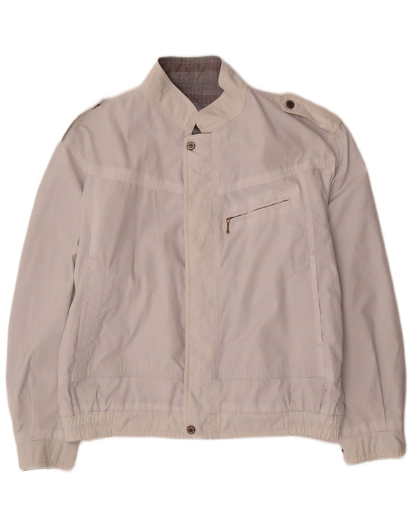 Faciba Mens Military Reversible Jacket IT 50 Large White Polyester