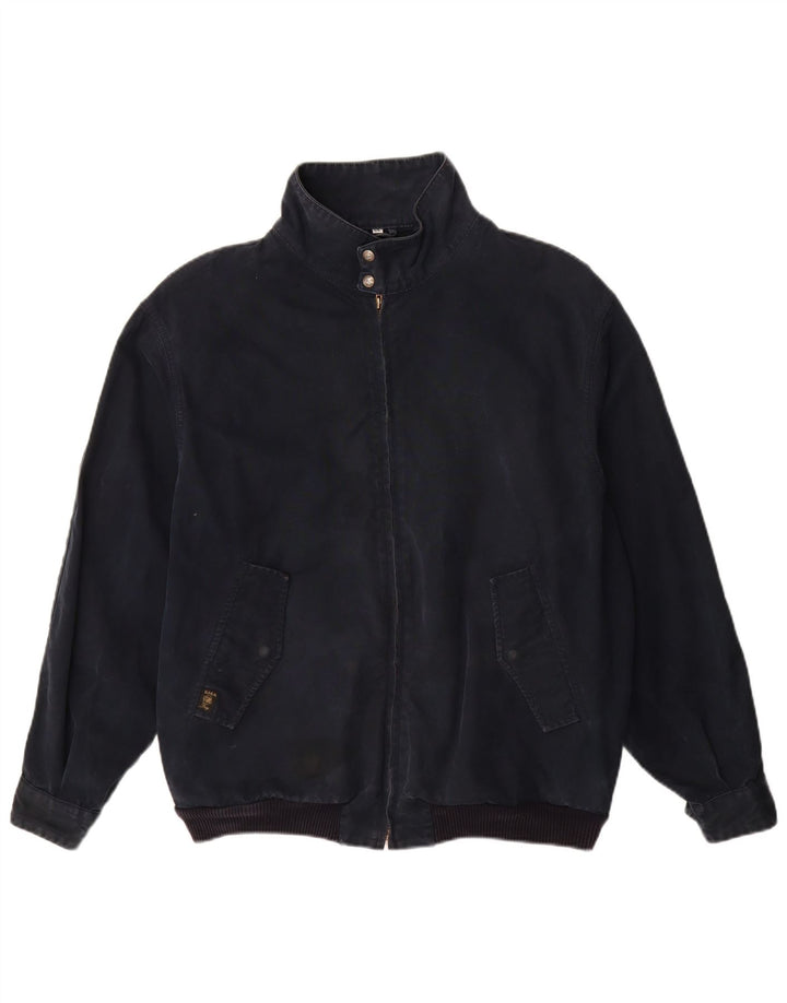 FAY Mens Bomber Jacket UK 42 XL Navy Blue