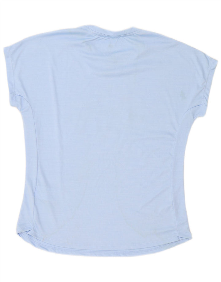 Adidas Womens Graphic T-Shirt Top UK 16/18 Large Blue Polyester