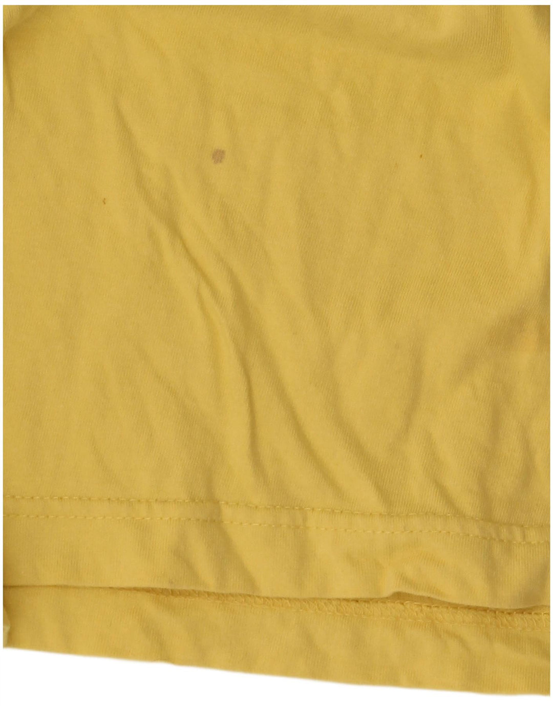 Stefanel Mens Graphic T-Shirt Top Large Yellow Cotton