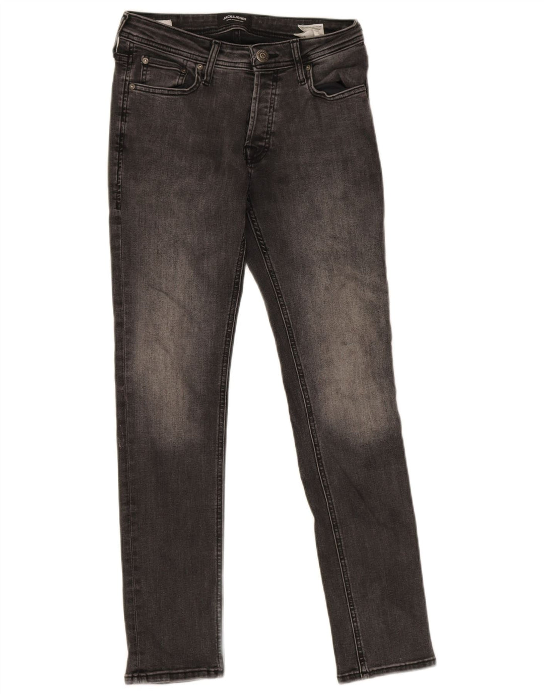 Jack & Jones Mens Slim Jeans W29 L30 Grey Cotton