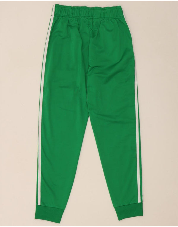 Adidas Boys Tracksuit Trousers Joggers 12-13 Years  Green Polyester