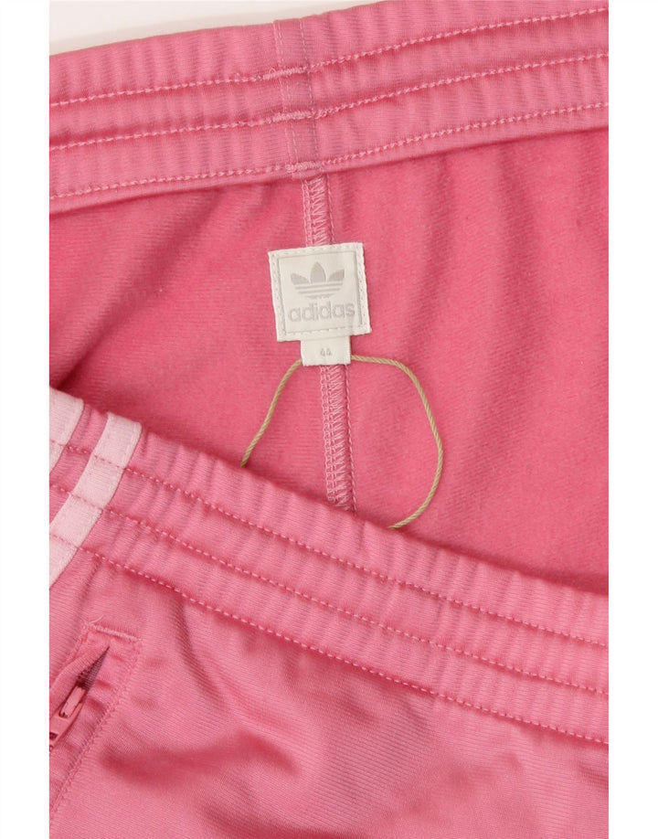 Adidas Womens Tracksuit Trousers EU 44 Large  Pink Polyester