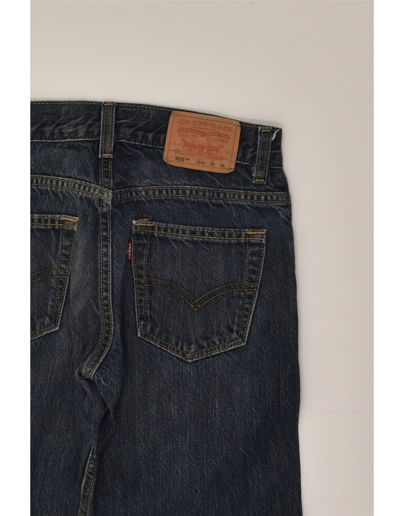 LEVI'S Boys 505 Straight Jeans 11-12 Years W26 L26  Navy Blue Cotton | Vintage Levi's | Thrift | Second-Hand Levi's | Used Clothing | Messina Hembry 