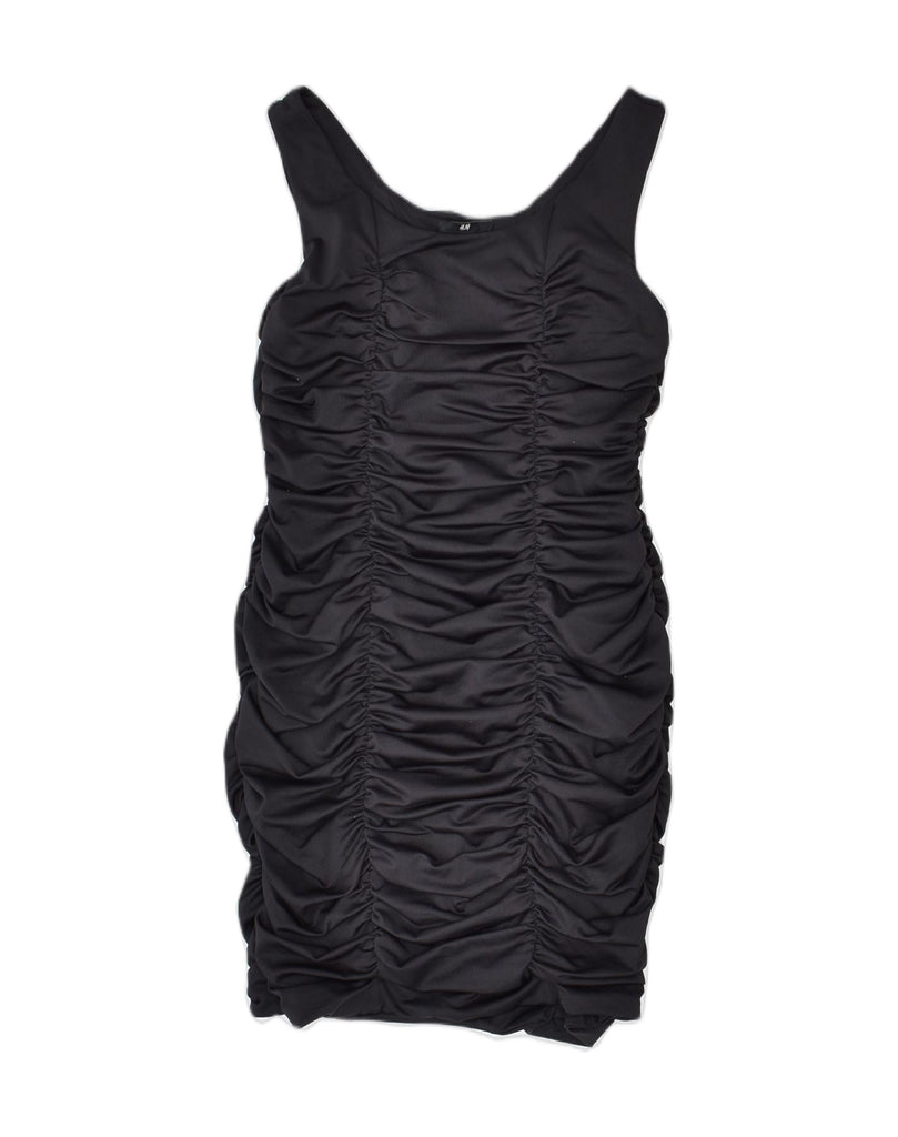 H&M Womens Bodycon Dress UK 12 Medium Black Polyester | Vintage H&M | Thrift | Second-Hand H&M | Used Clothing | Messina Hembry 