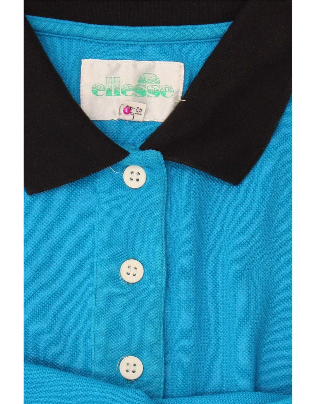 Ellesse Womens Polo Shirt EU 42/44 Large Blue