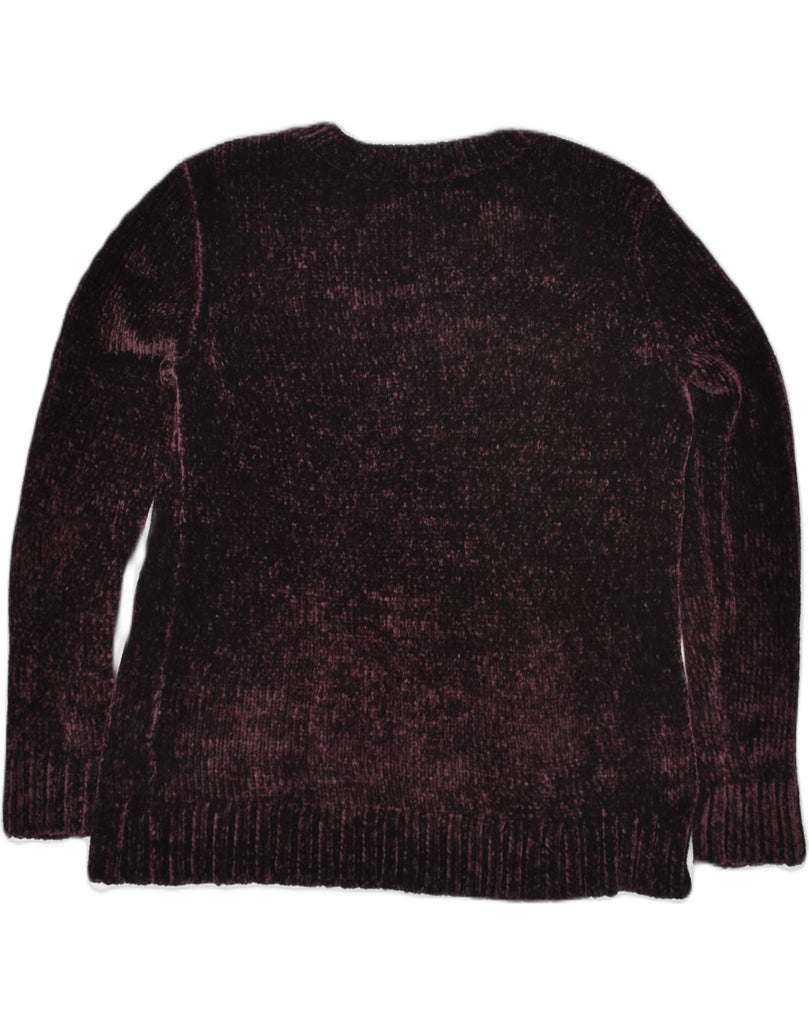 ORVIS Womens Fleece Jumper UK 16 Large Maroon Polyester | Vintage Orvis | Thrift | Second-Hand Orvis | Used Clothing | Messina Hembry 