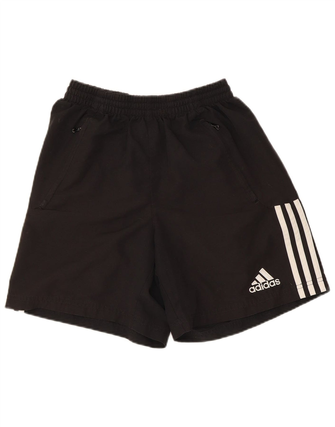 Adidas Womens Sport Shorts UK 12 Medium  Black Colourblock Polyester