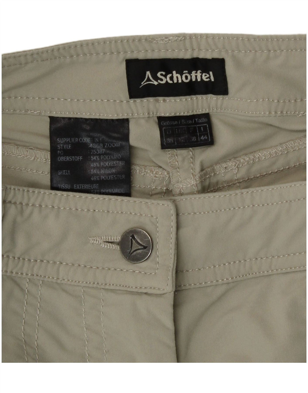 Schoffel Womens Hiking Trousers UK 12 Medium W28 L30 Green Polyamide