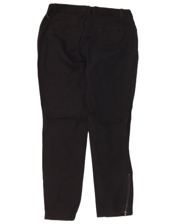 Eddie Bauer Womens Blakely Fit Casual Trousers US 8 Medium W32 L28 Black